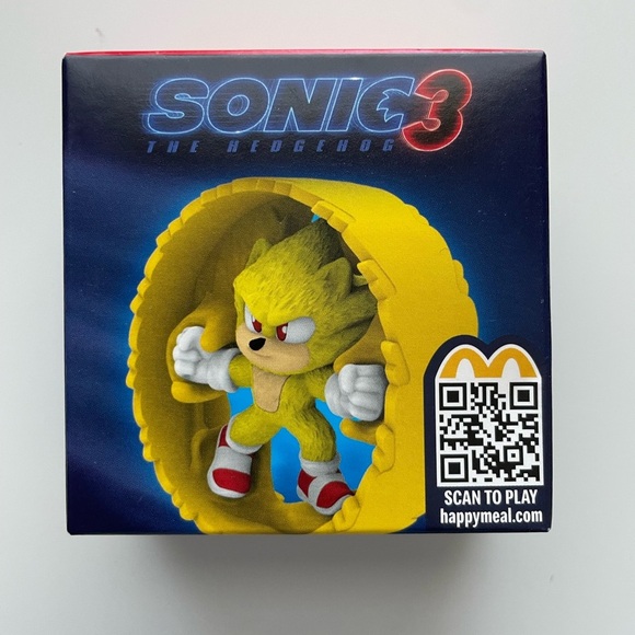 New 2024 McDonald's Sonic 3 The Hedgehog Movie HAPPY MEAL TOYS Sonic+ roller - Picture 1 of 5